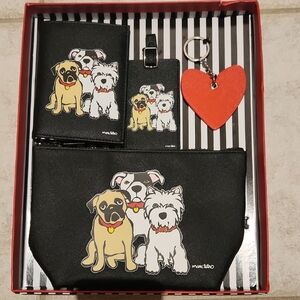 Marc Tetro Black Dog Print Accessory Set